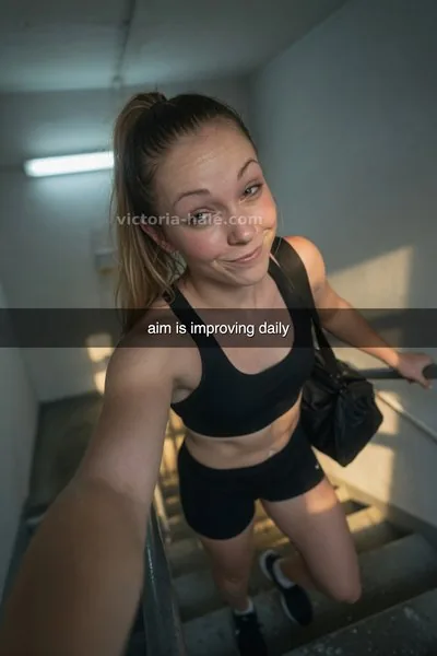 Ballbusting Caption #005: auto selfie snap - Victoria Hale