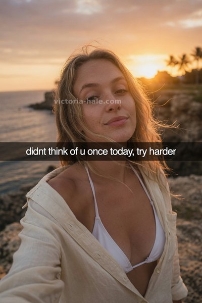 Denial Caption #029: auto selfie snap - Victoria Hale