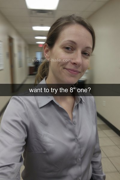 Pegging Caption #005: auto selfie snap - Victoria Hale